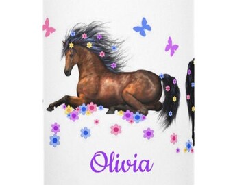 girls horse lamp
