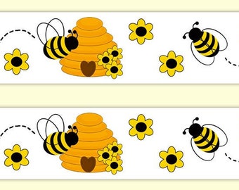 Bumble Bee Hive Baby Nursery Decals Wall Art Stickers Kids Etsy