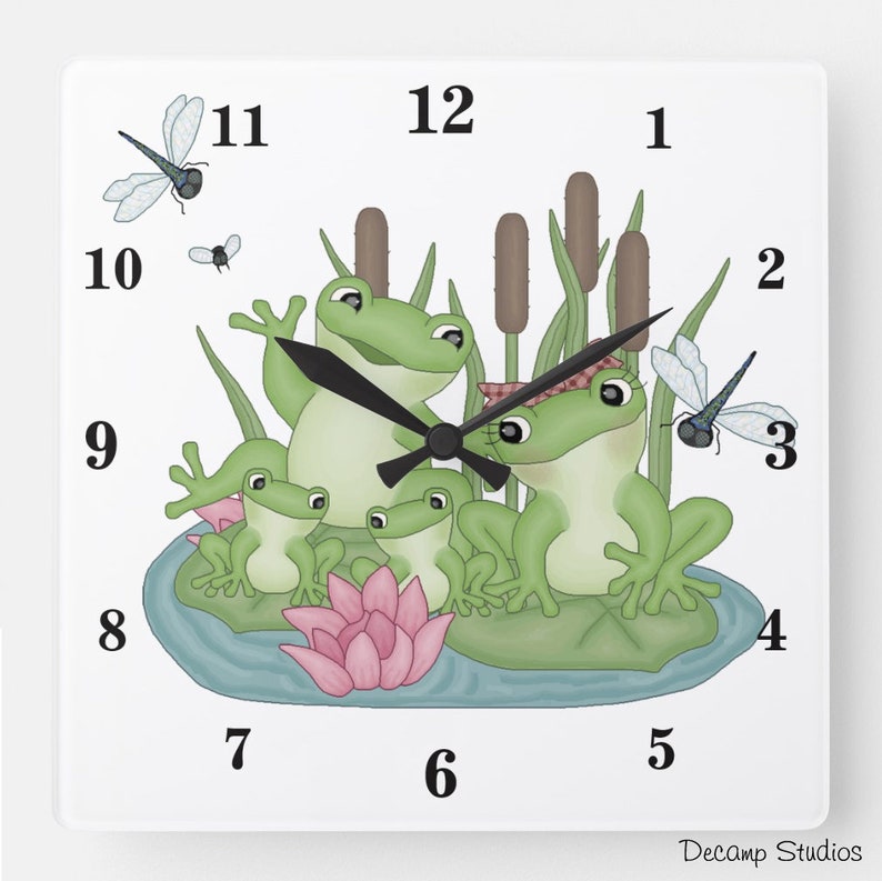 FROGGY FRIENDS FROGS ON LILY PADS Wall Border Baby Nursery Kids Room Wall Decor
