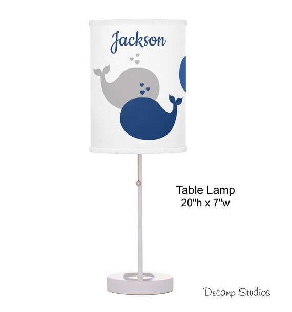 whale nursery lamp