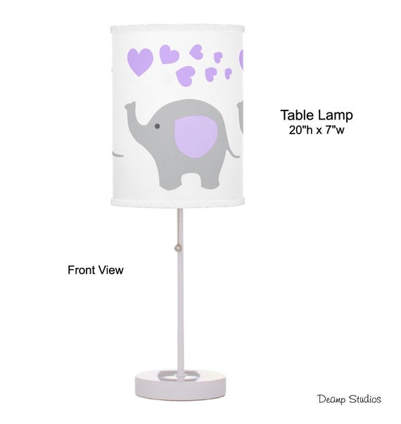 elephant lamp nursery