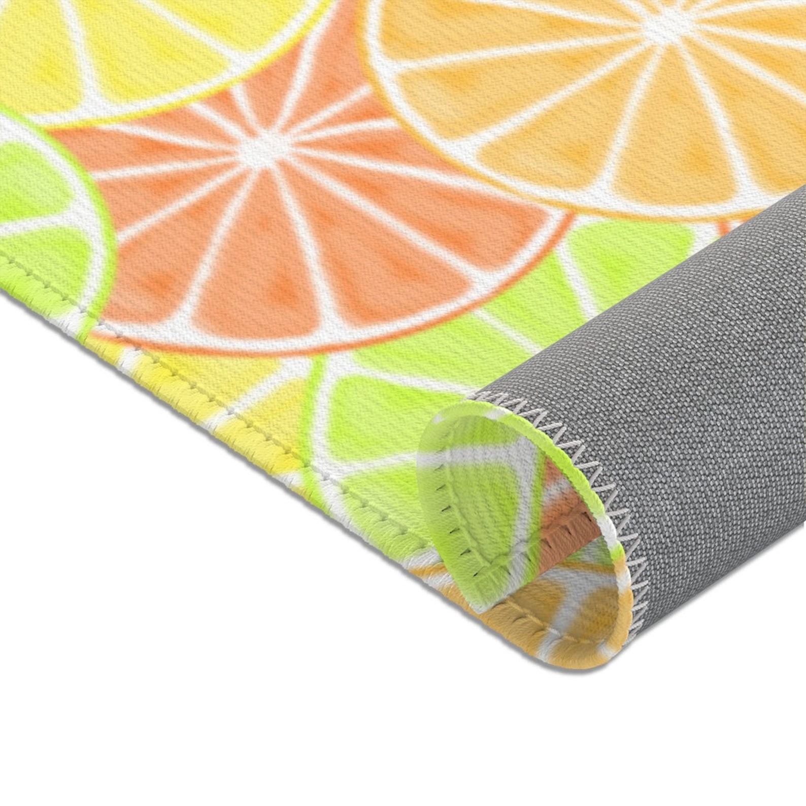 Watercolor Citrus Fruit Area Rug Lemon Orange Lime Grapefruit Etsy