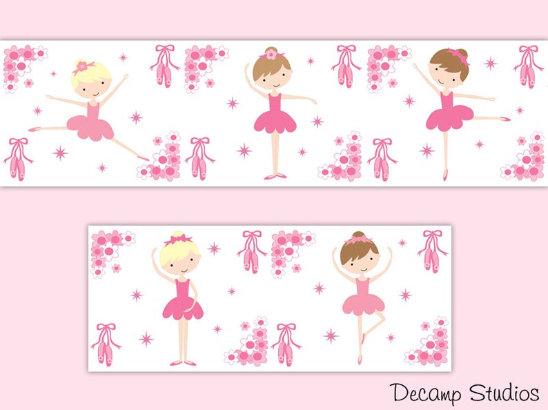 Baby Set Ballerina Nursery Prints Teddy Bear Baby Girl Wall Art