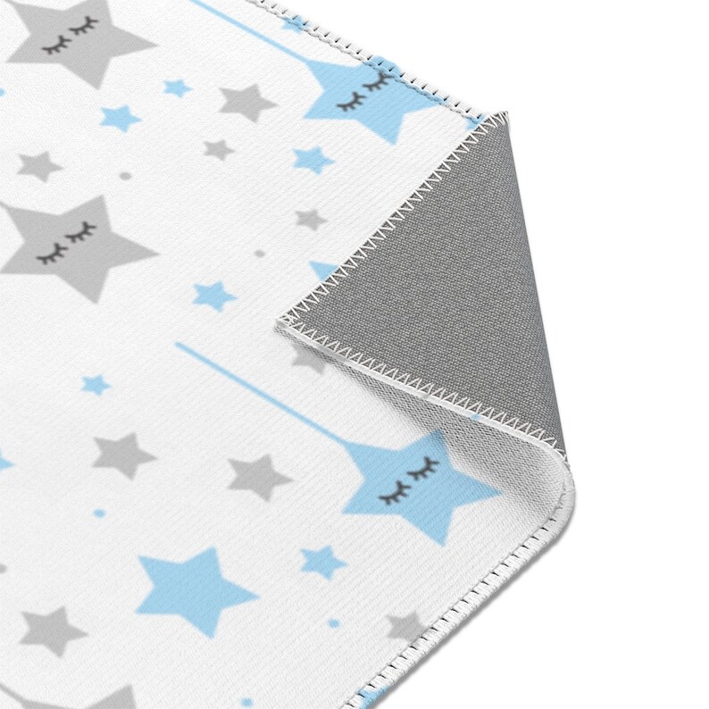 STAR NURSERY RUG Baby Boy Blue Twinkle Little Sleepy Eyes Etsy
