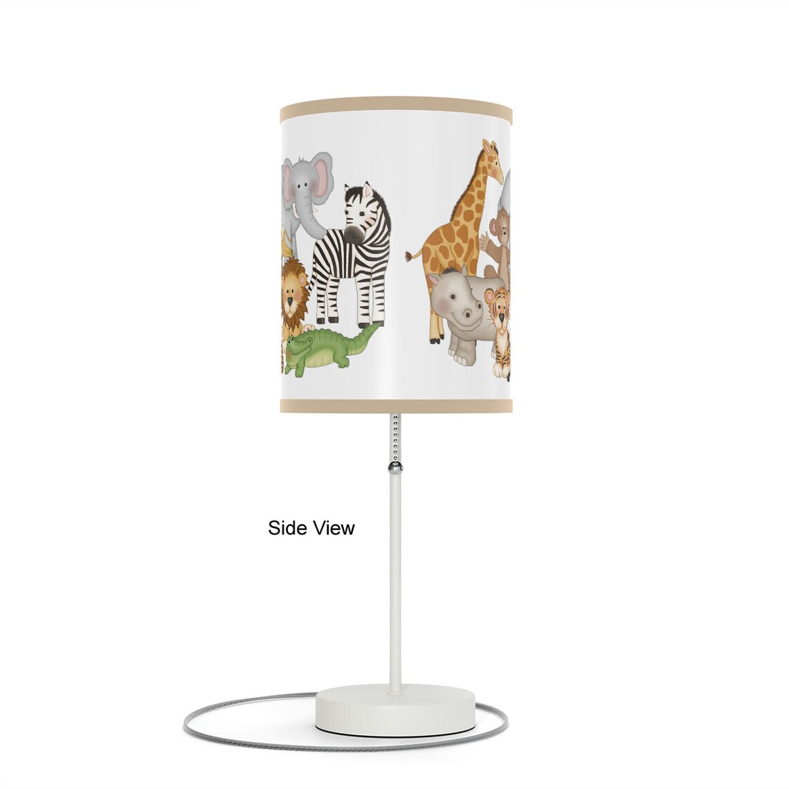Safari Animals Neutral Baby Nursery Table Desk Lamp Lampshade - Etsy