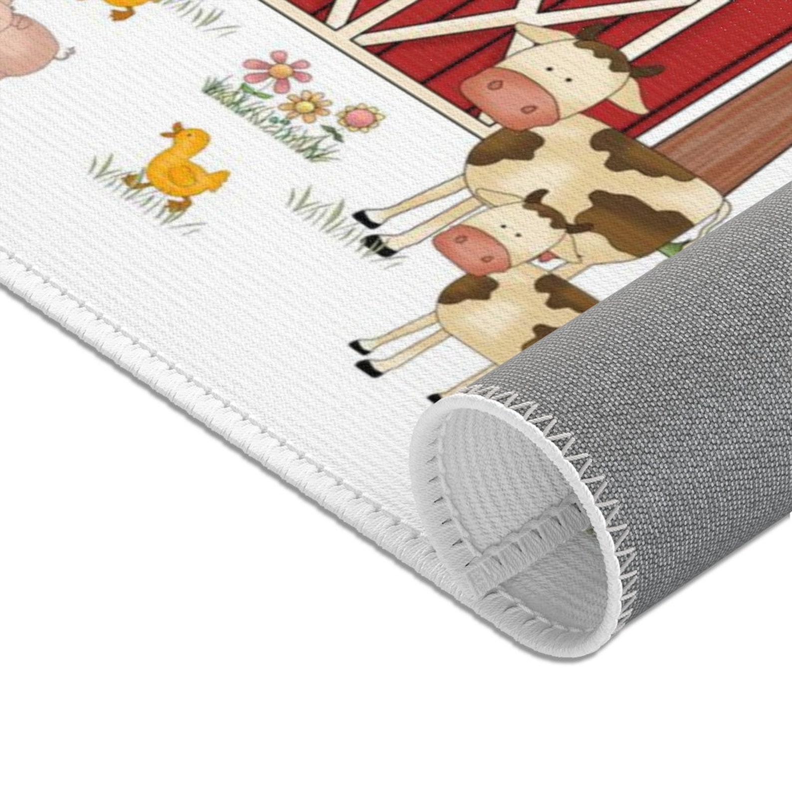 FARM ANIMAL RUG Baby Boy Girl Nursery Kids Barnyard Room Floor Etsy