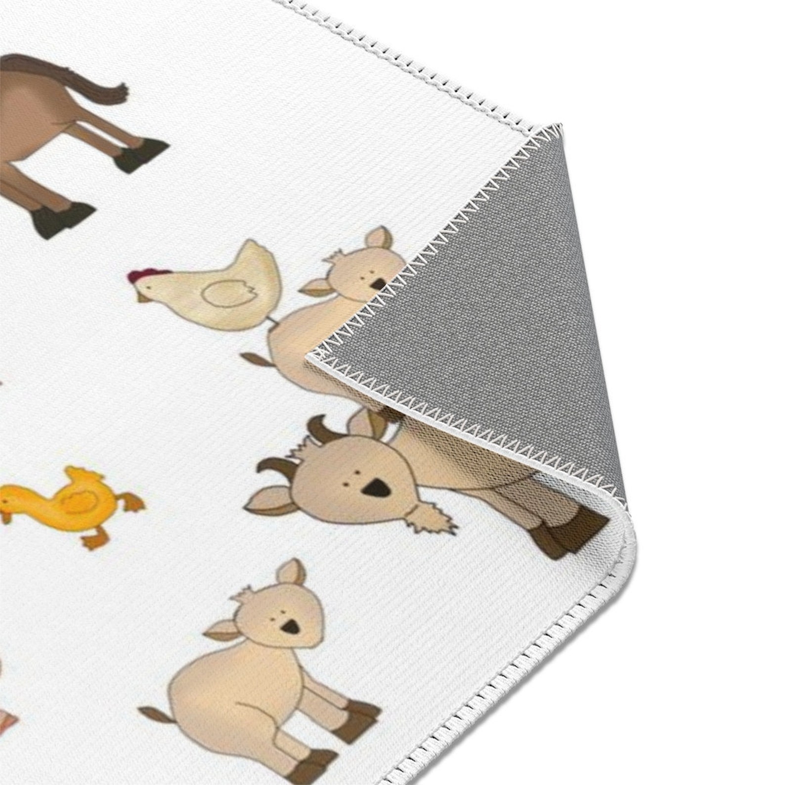 Farm Animals Baby Nursery Area Rug Kids Barnyard Bedroom Room Etsy