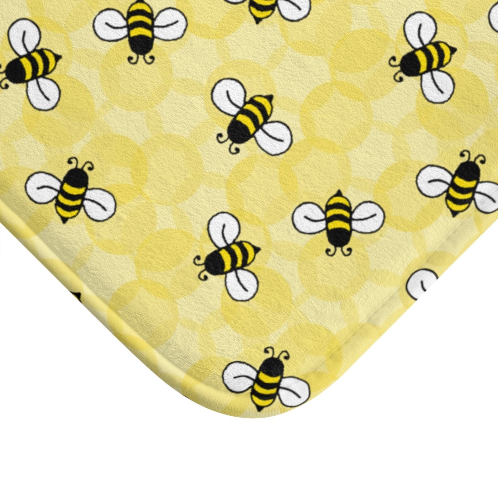 Bumble Bee Bath Mat Girls Bathroom Decor Etsy