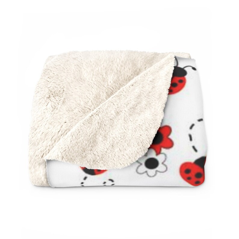 LADYBUG BLANKET Baby Girl Nursery Crib Bedding Sofa Throw Etsy