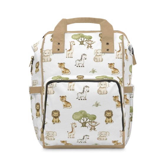 Buy Safari Animals Baby Girl Boy Diaper Backpack Bottle Bag Online in India  
