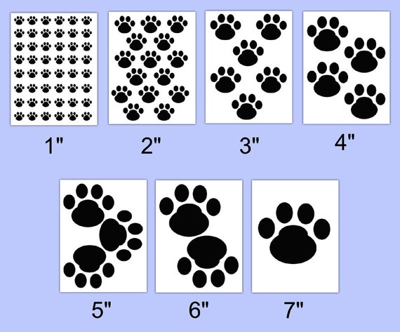 Puppy Wall Art Decals Baby Boy Girl Nursery Paw Prints Kids Room Stickers Decor