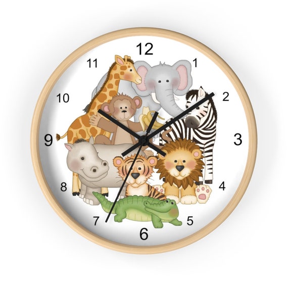 Eenheid slachtoffer Subjectief Safari Dieren Kwekerij Wandklok Baby Girl Boy Room Kids Jungle - Etsy België Eenheid slachtoffer Subjectief Safari Dieren Kwekerij Wandklok Baby Girl Boy Room Kids Jungle - Etsy België