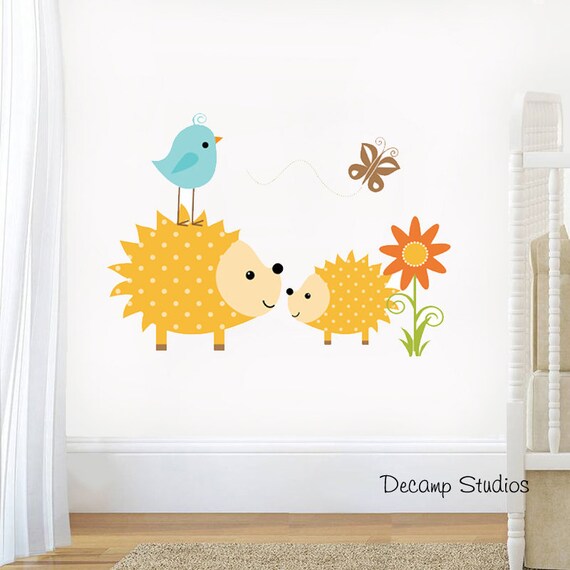 Butterfly Chickadee Nursery Baby Girl Wallpaper Border Wall Art Decals Kids Room