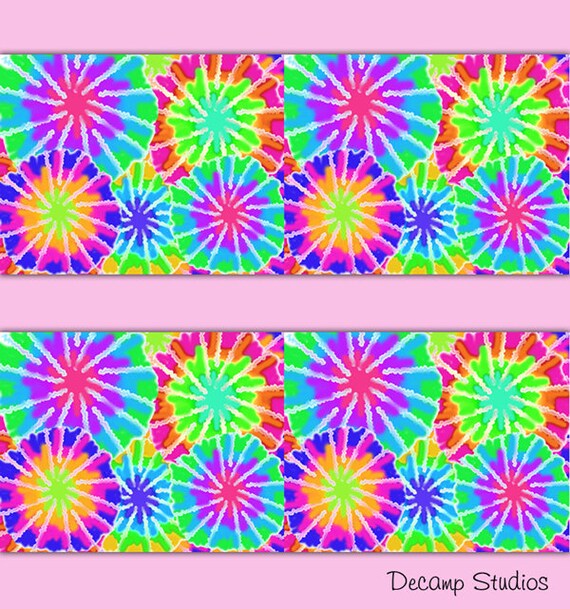 Tie Dye Decor Decals Wallpaper Border Wall Art Teen Girl Etsy