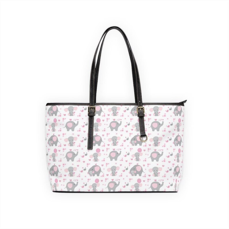 Safari Animals Pink Elephant Nursery Baby Girl Diaper Bag | Etsy