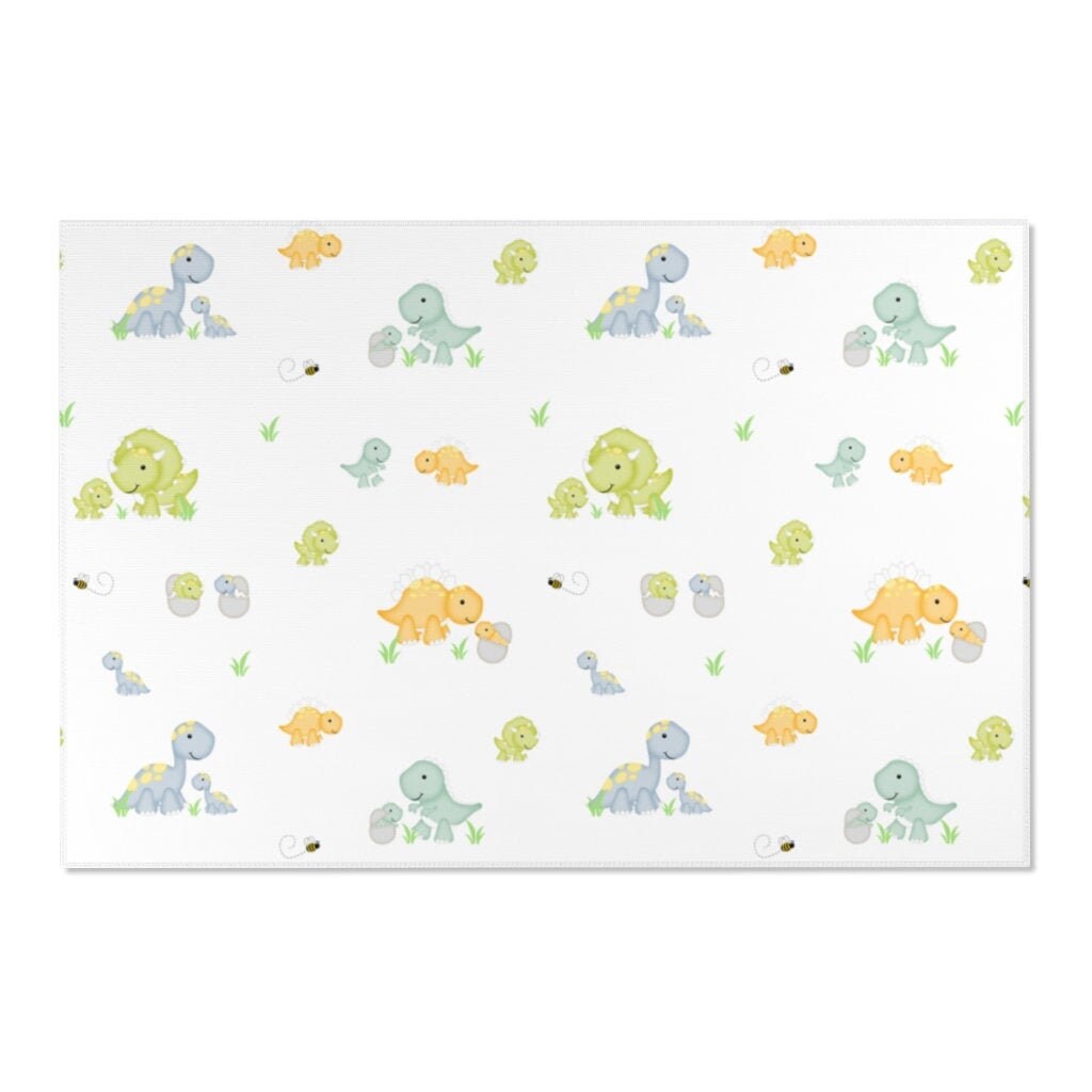 DINOSAUR NURSERY RUG Kids Room Decor Etsy