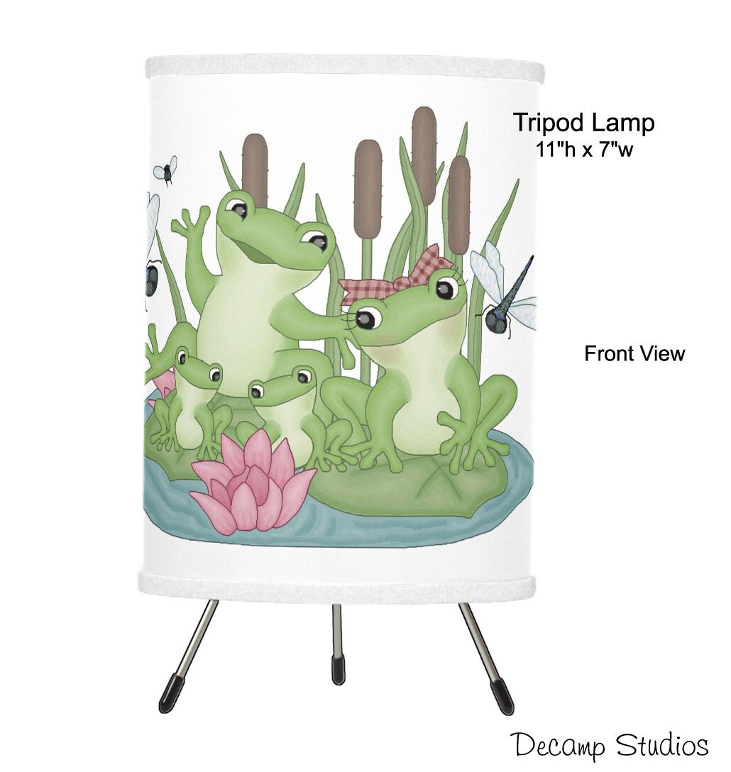 FROG TABLE LAMP Kids Room Baby Pond Woodland Animals Nursery Etsy