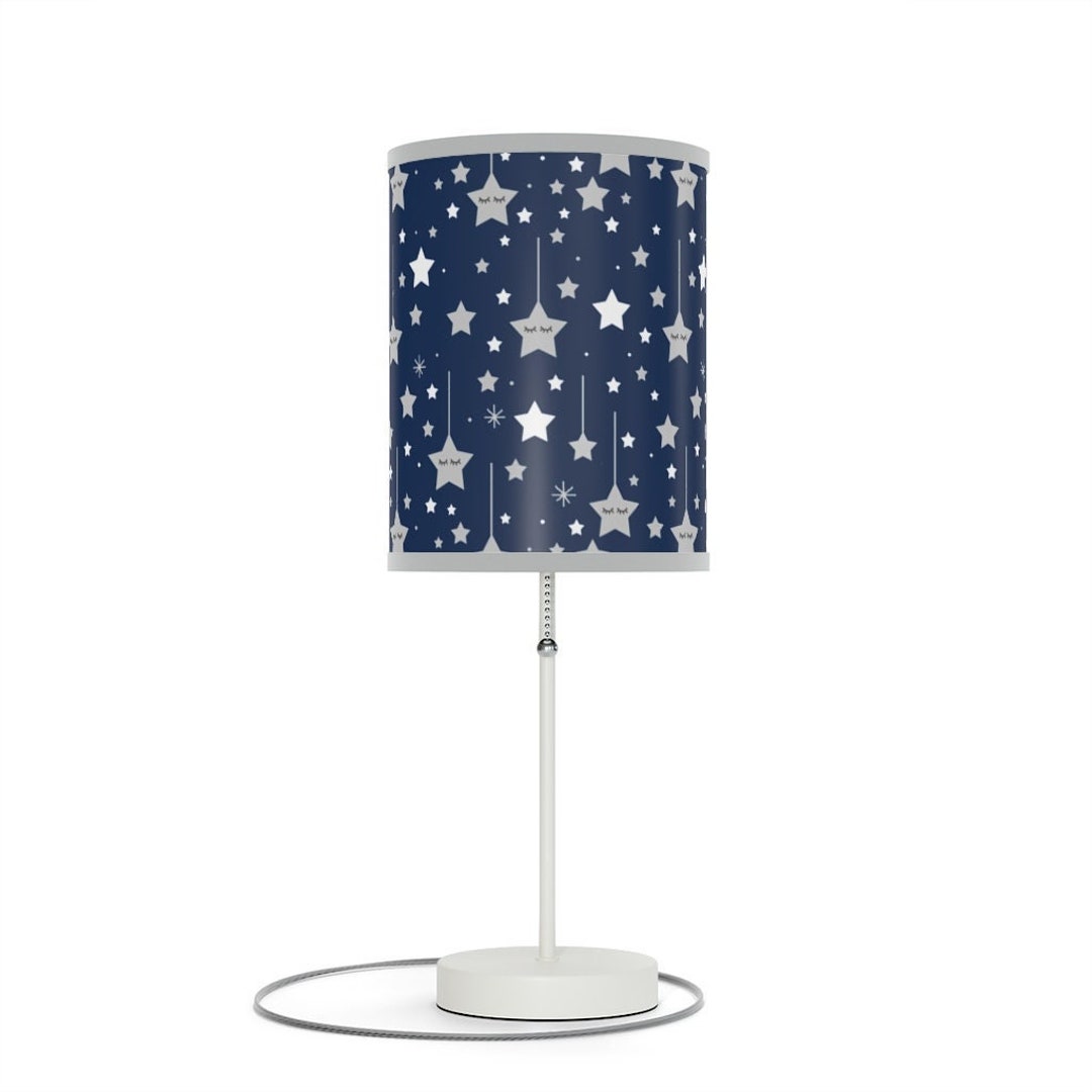 Star Nursery Table Lamp Lampshade Nightlight Baby Boy Girl Etsy