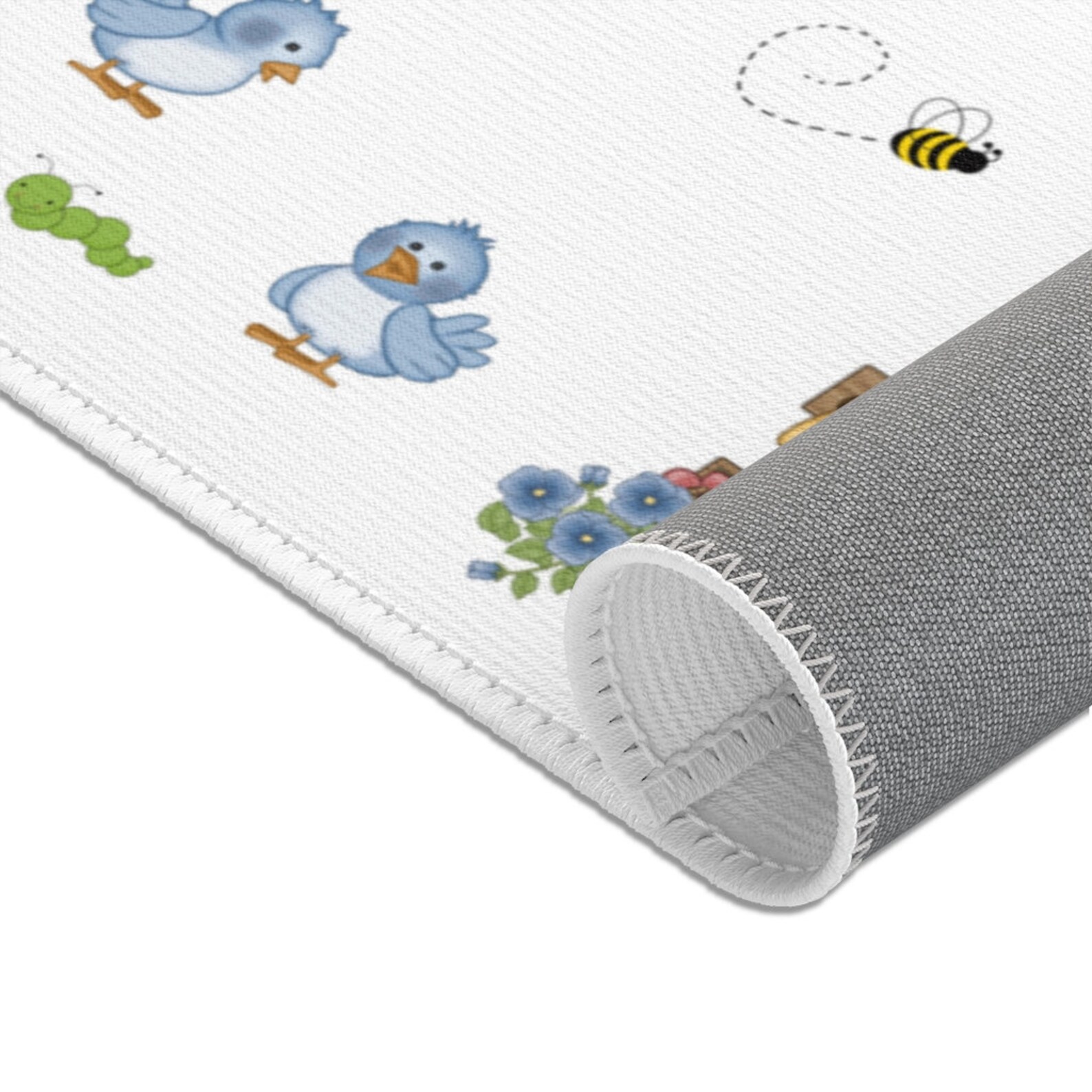 Cow Nursery Rug Baby Girl Farm Animals Room Decor Etsy