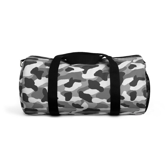 Gray Grey Camo Camouflage Duffle Bag Gym Workout Travel Etsy Singapore