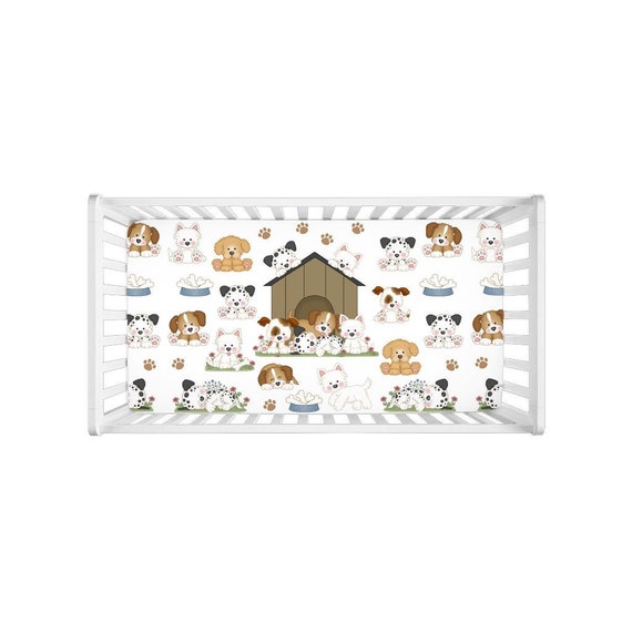 puppy crib sheet