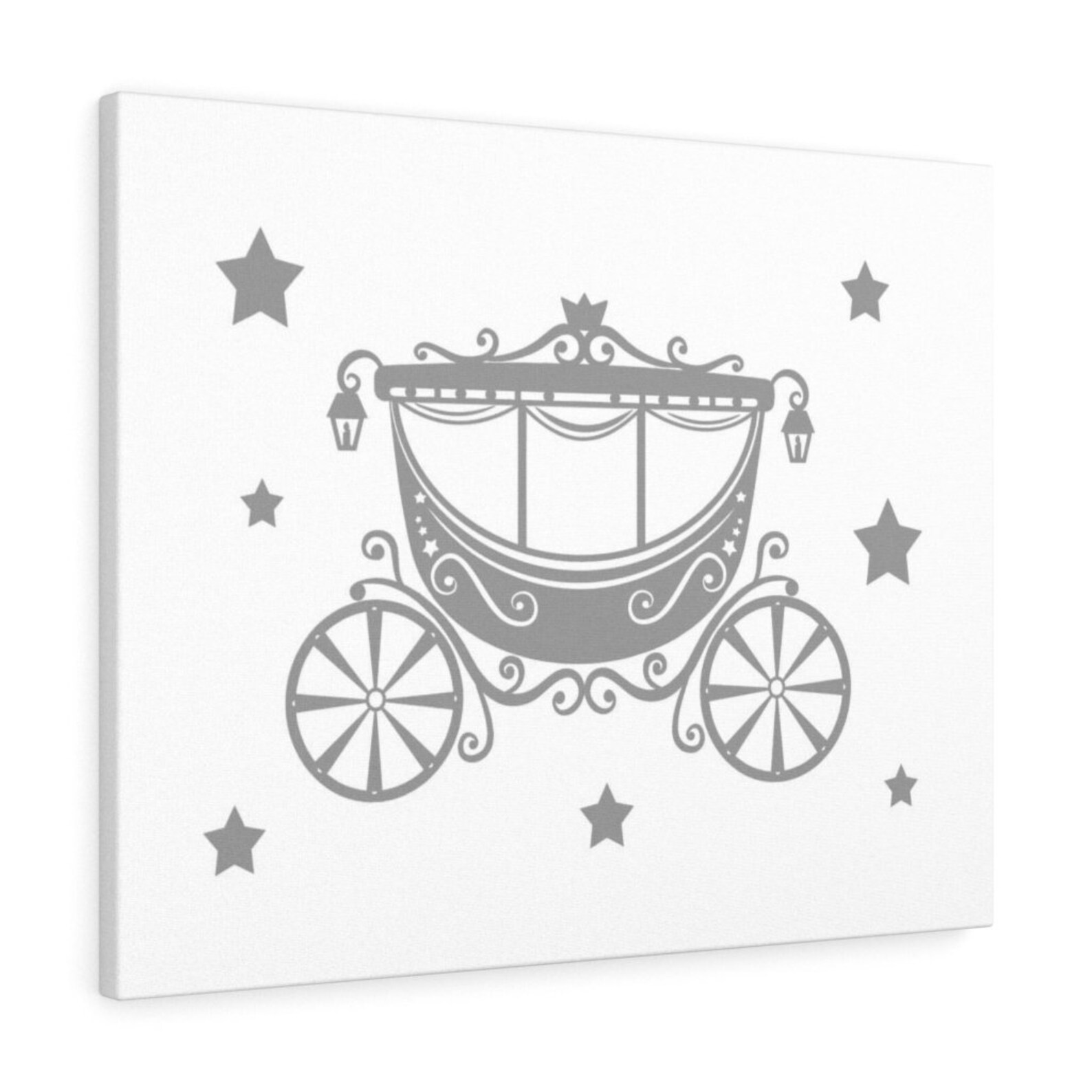 PRINCESS WALL DECOR Art Canvas Print Carriage Baby Girl Etsy