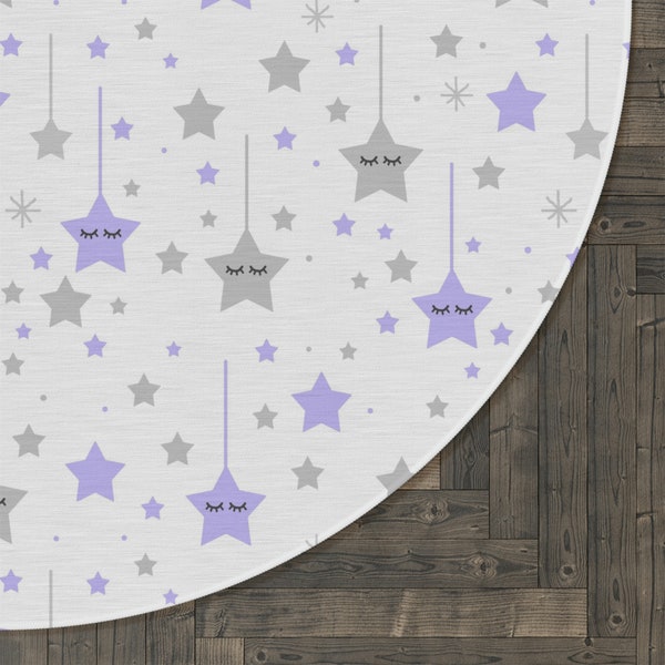 Purple Gray Nursery Etsy