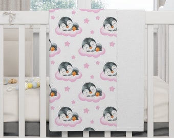 crib clouds blanket personalized
