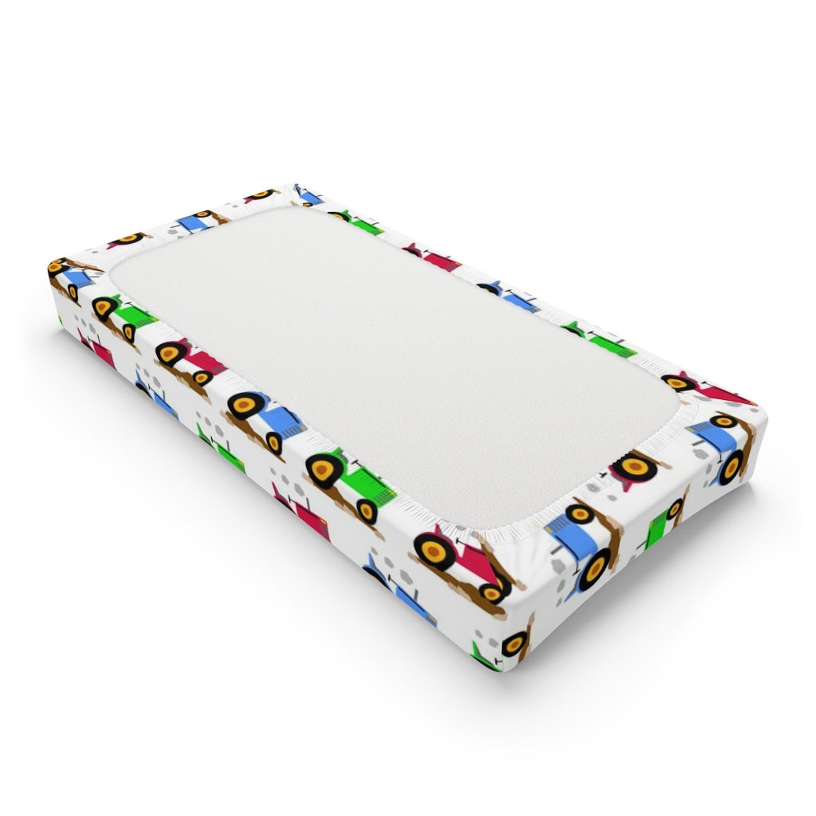 Farm Tractor Nursery Baby Boy Diaper Changing Pad Table Topper Etsy