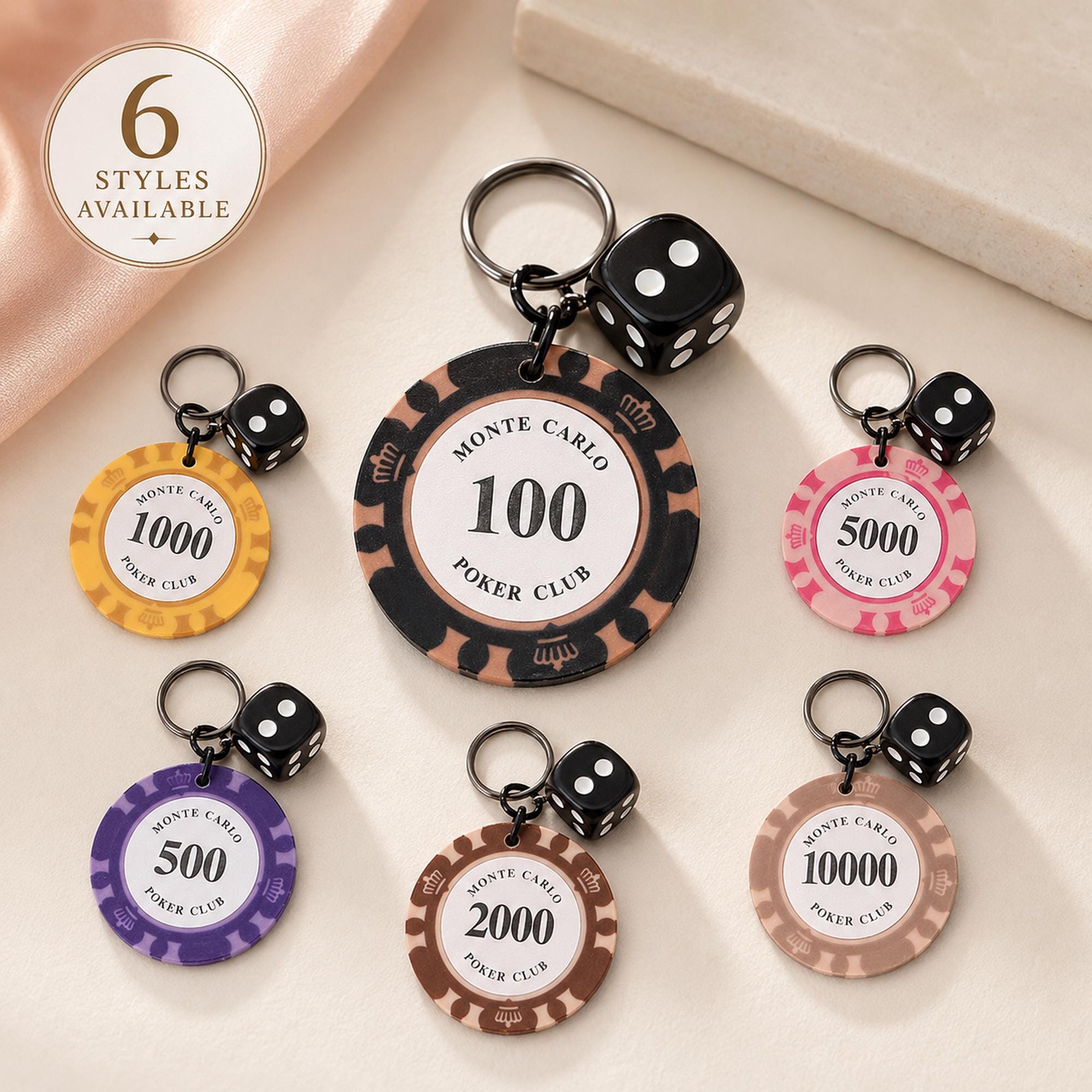 Poker chip keyring - Etsy 日本
