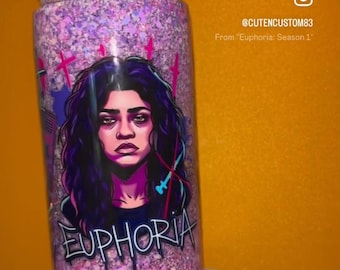 Euphoria 20 oz snowglobe tumbler