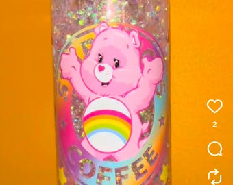 Care bear 20 oz snowglobe tumbler