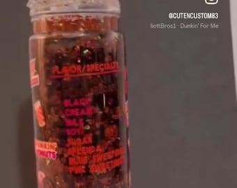 20 ounce Dunkin Dunkin’ Donuts snow globe Tumblr