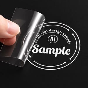 Custom Logo UV DTF Sticker, Waterproof Branding Stickers, Product Labels & Small Business Logos
