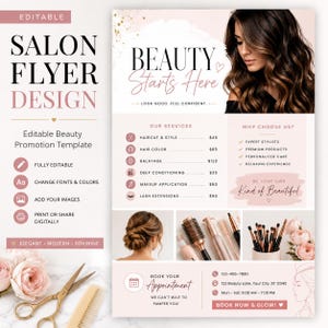 Salon-Flyer-Design, zum Verkauf von Event-Flyern