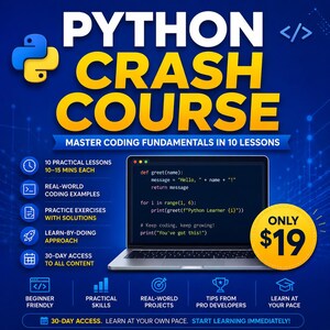 Python Crash Course: Learn Coding in 10 Lessons