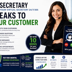 Receptionist AI Agent 6 Months Hosted Access, Business Support
