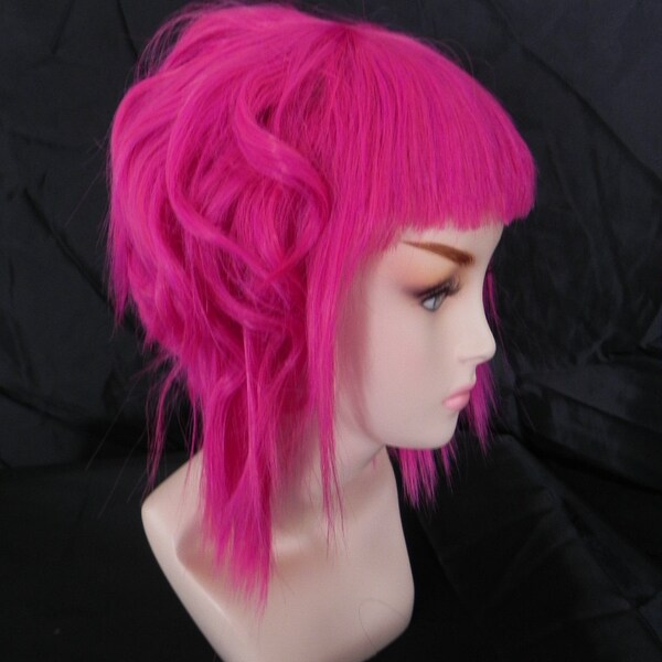 Ramona Flowers Inspired / Neon Puple Pink / Short  A Line Wig Scott Pilgrim vs The World
