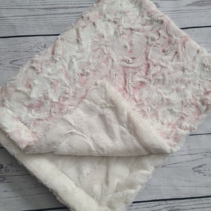 Rosewater Owl Baby Blanket, Girl Minky Blanket, Baby Shower Gift, Personalized Baby Blanket