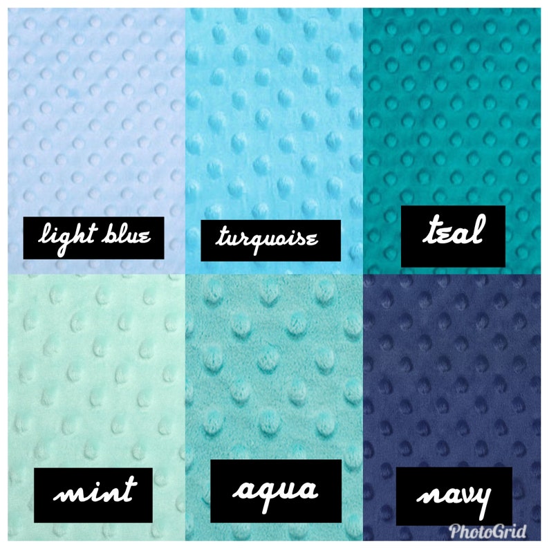 Carseat Baby Blanket Cotton Cactus Minky backing 23 colors Carseat Blanket Crib Blanket Minky Blanket