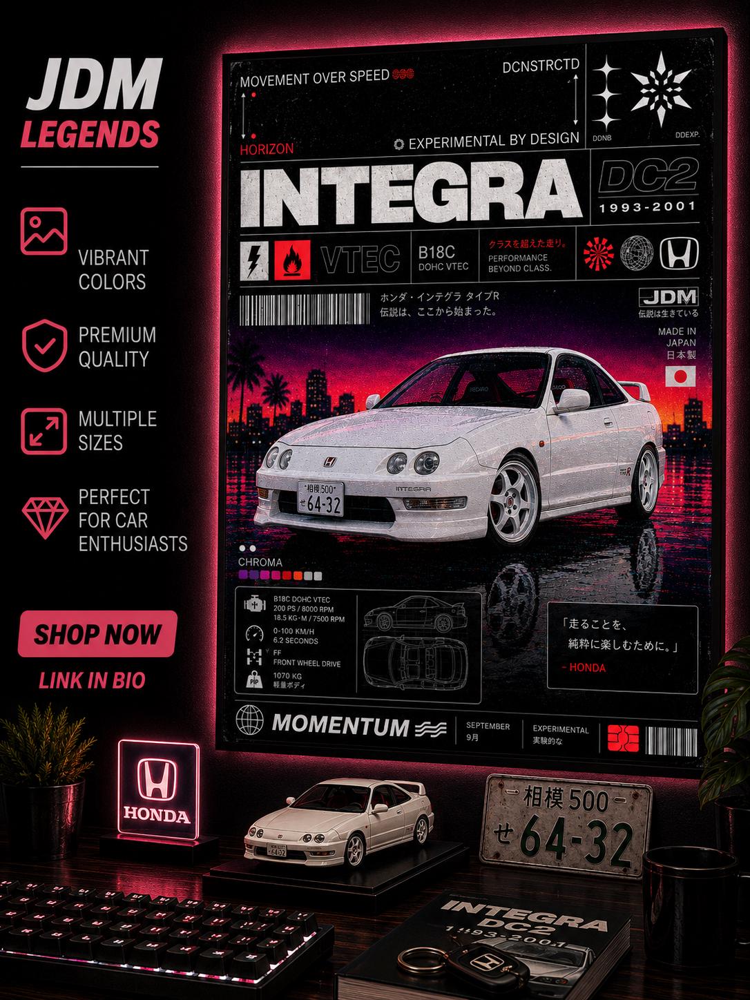 Acura Integra Art - Etsy