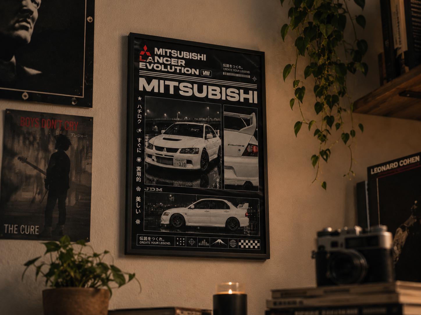 Mitsubishi Evo 8 Poster - Etsy