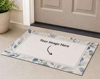 Custom Pet Family Welcome Doormat, Personalized Door Mat with Pet Name, Wipe Your Paws Housewarming Gift
