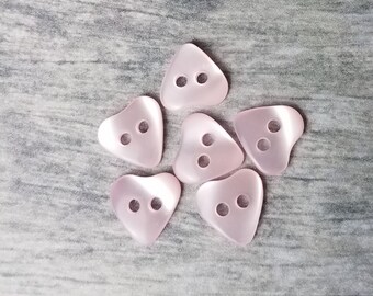 Set of 2 Heart Buttons Size 1 38 Pink /& Lilac