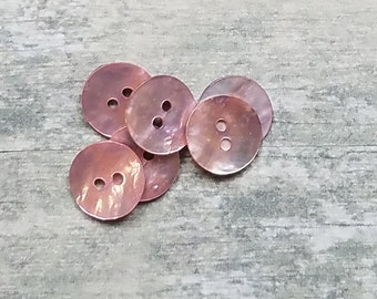 Vintage buttons pearl shell buttons colors plastic buttons large shell buttons small organic antique buttons sewing craft supplies scrapbook
