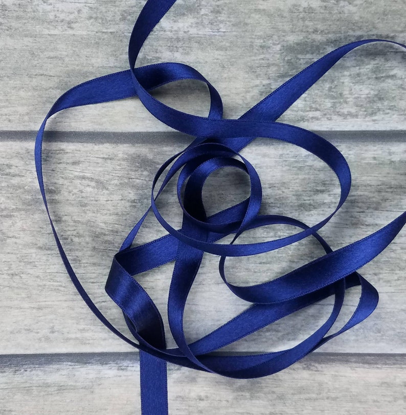 25MM WIDE 100/% PURE SILK RIBBON ~PASTEL//BLUE~COLOR 5 YDS 1/"