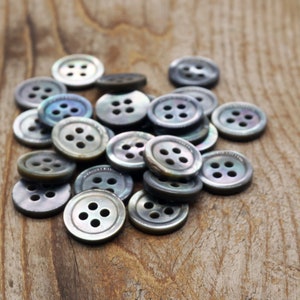 MOTHER OF PEARL Buttons 100% Natural+Untreated F44-197
