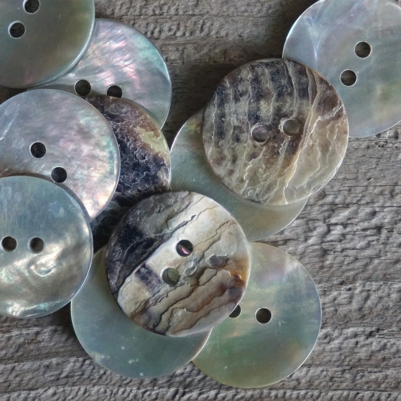 Shell Buttons 7 Sizes to Choose From Genuine Motherofpearl Etsy UK