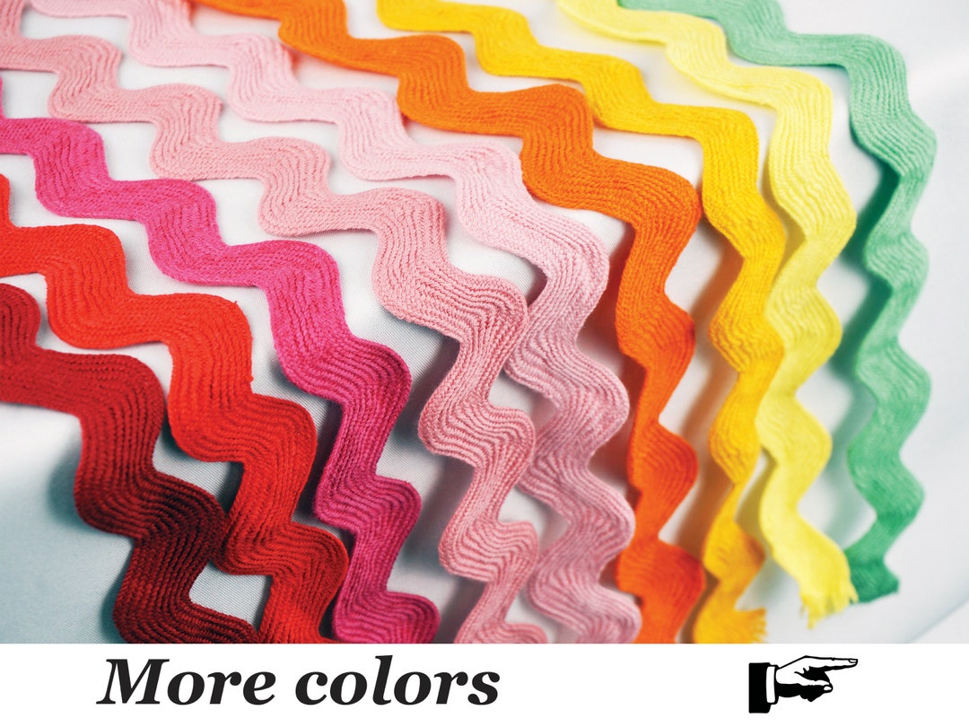 100 Cotton Rick Rack, 3/419mm Jumbo Ric Rac, Zig Zag Braid, by the