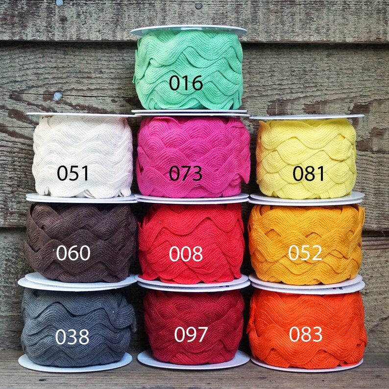 By the yard 100 cotton jumbo rick rack 1 3/8 35mm Etsy